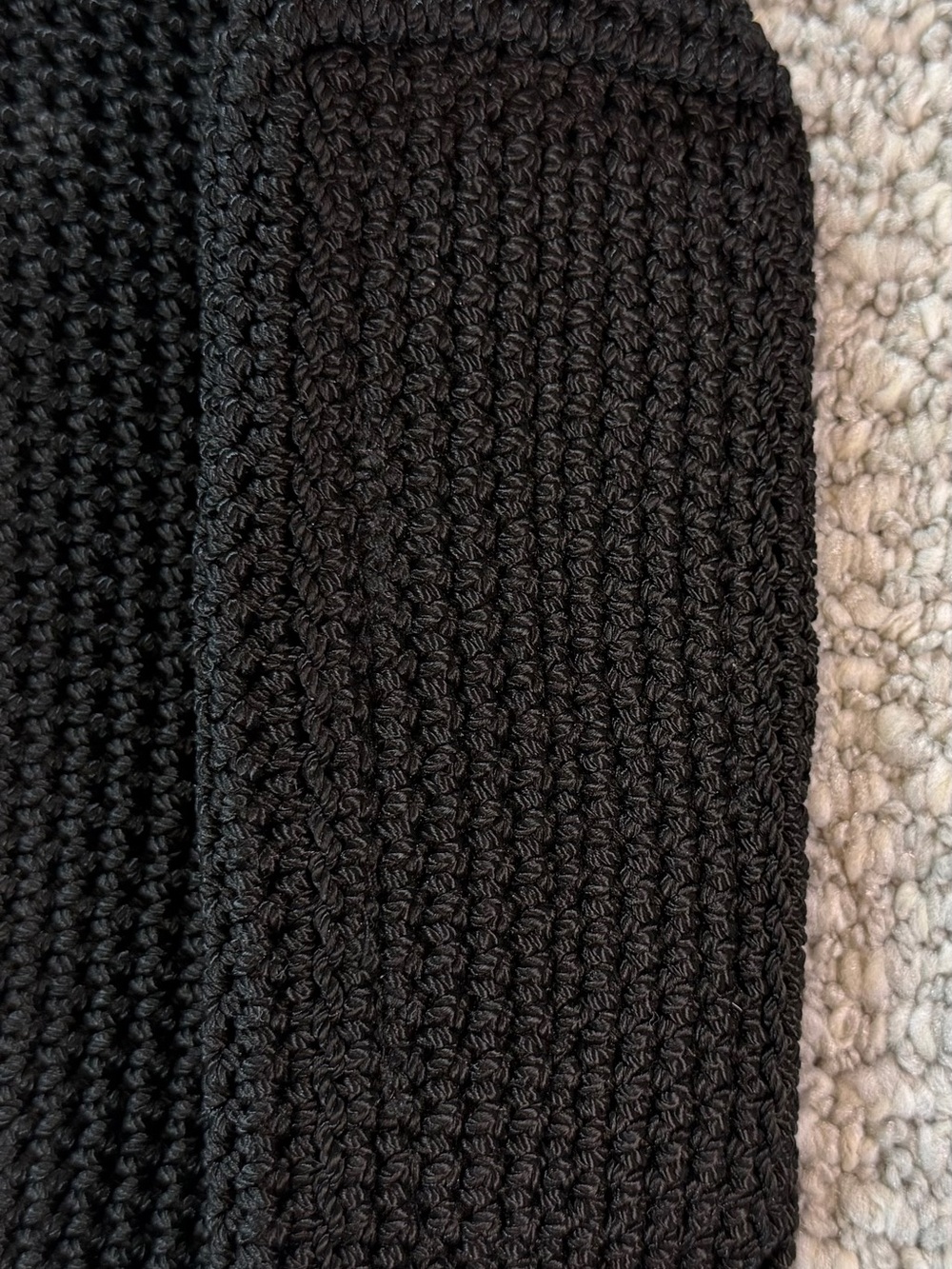 NWOT ‘The Sak’ Small Black Hand Crocheted Shoulder Bag - Picture 8 of 15